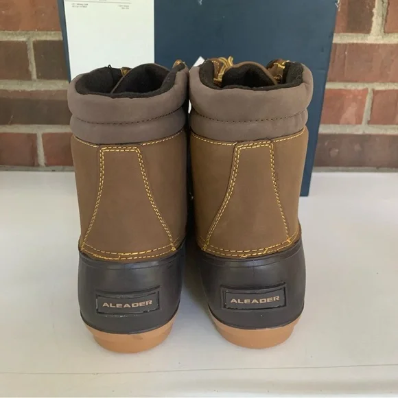 Aleader Mens Waterproof Duck Ankle Boots Lace Up US 10 M NEW - Picture 4 of 9